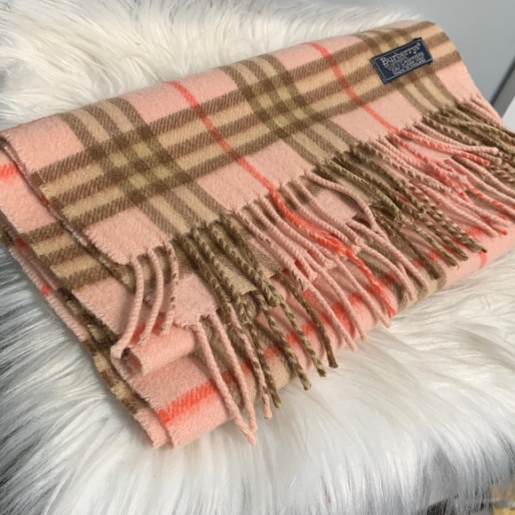 Authentic Burberry pink check 100% cashmere scarf - Picture 16 of 16